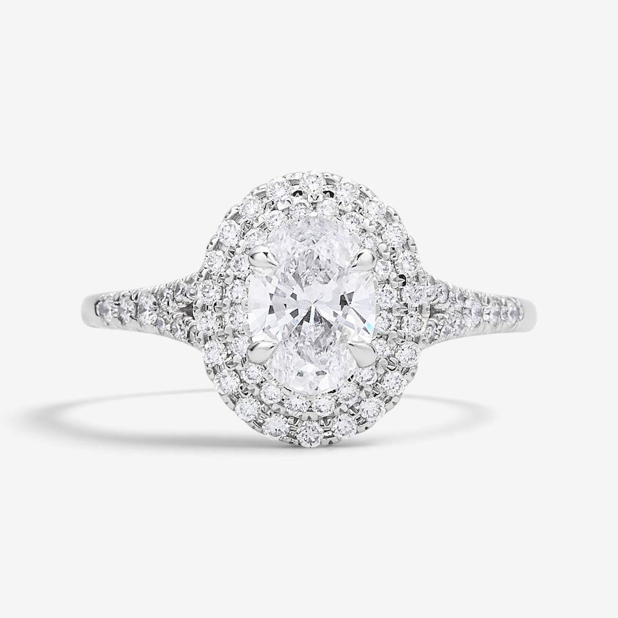 Image 130665_OVL.jpg, Product 130-665 / Price $1,199.99, EVERA Diamonds 14K White Gold 1.50ctw Diamond Halo Ring from Evera Diamonds on TSC.ca's Jewellery department