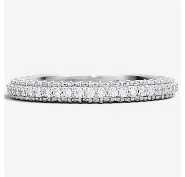 EVERA Diamonds 14K White Gold 0.85ctw Diamond Band