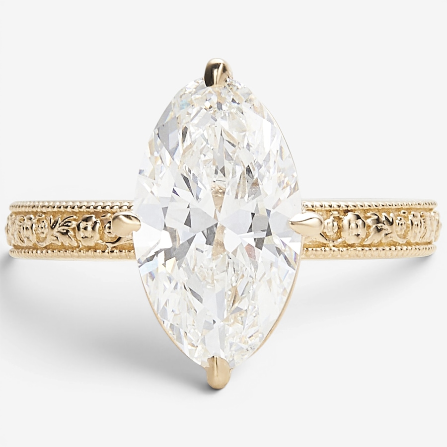 Image 130678.jpg, Product 130-678 / Price $4,499.99, EVERA Diamonds Fancy Cut 14K Yellow Gold 3.00ctw Moval Cut Solitaire Diamond Ring from Evera Diamonds on TSC.ca's Jewellery department