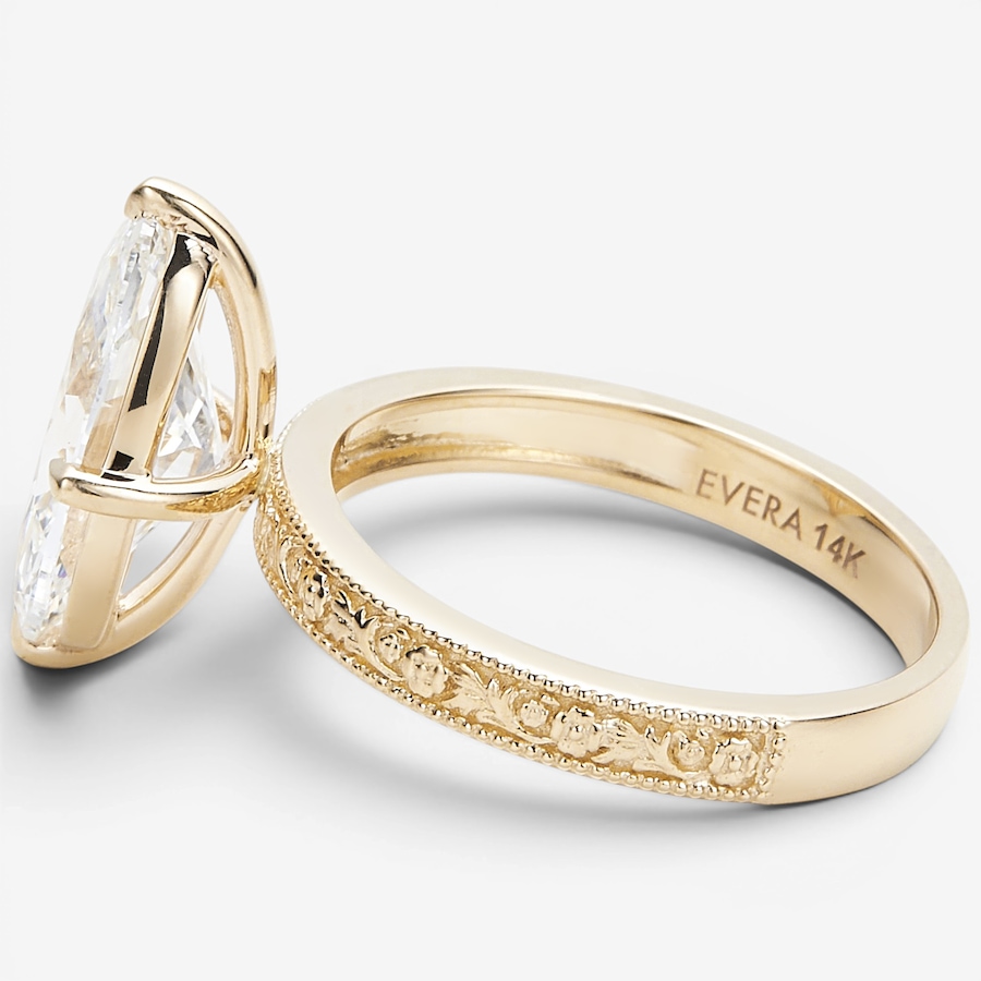 Image 130678_ALTMORE1.jpg, Product 130-678 / Price $4,499.99, EVERA Diamonds Fancy Cut 14K Yellow Gold 3.00ctw Moval Cut Solitaire Diamond Ring from Evera Diamonds on TSC.ca's Jewellery department
