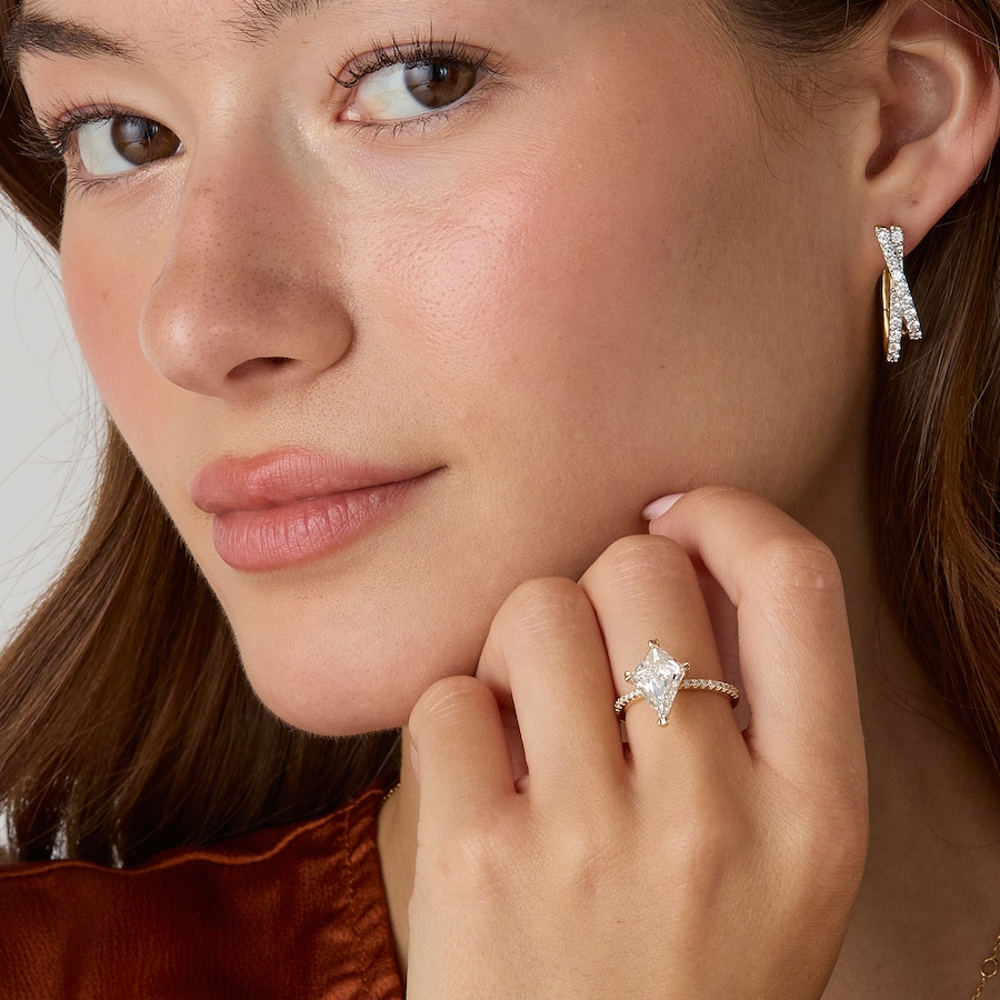 Image 130679_ALTMORE201.jpg, Product 130-679 / Price $3,999.99, EVERA Diamonds Fancy Cut 14K Yellow Gold 3.00ctw Kite Shape Solitaire Diamond Ring from Evera Diamonds on TSC.ca's Jewellery department