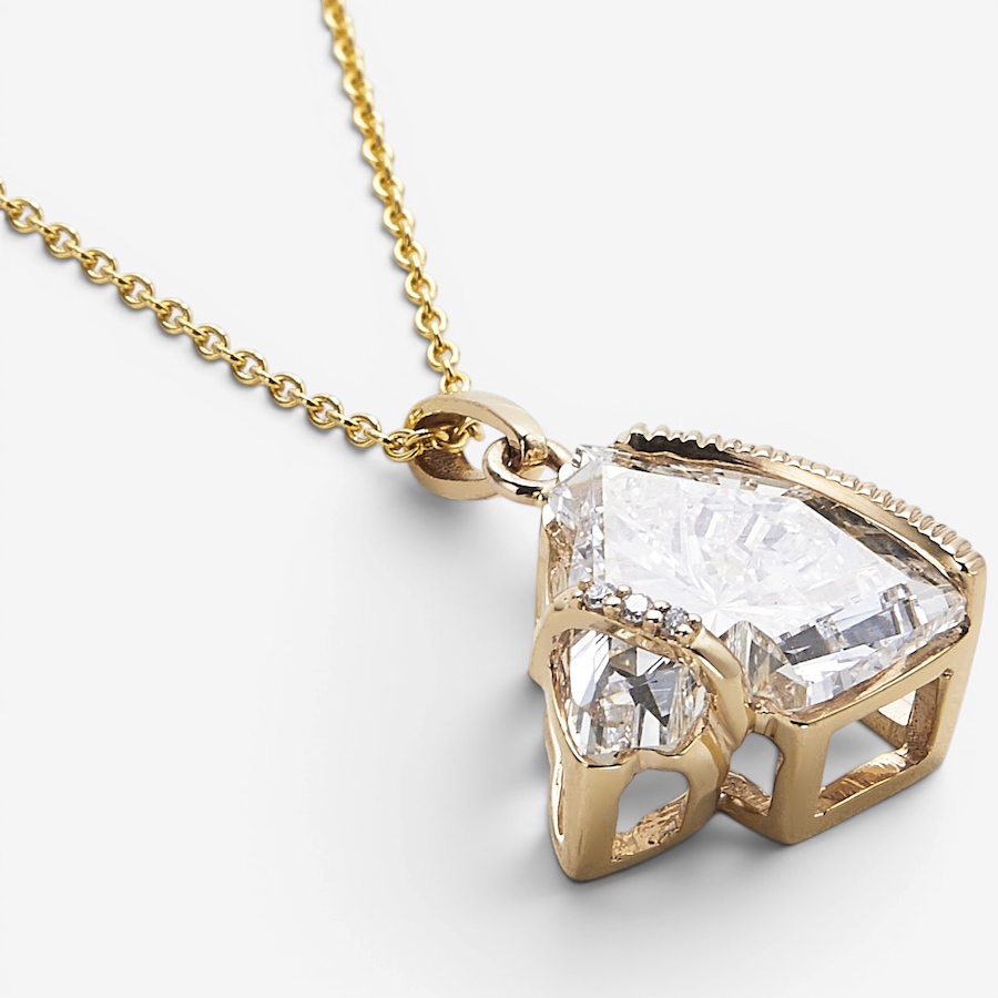 Image 130680_ALTMORE2.jpg, Product 130-680 / Price $4,199.99, EVERA Diamonds Fancy Cut 14K Yellow Gold 3.00ctw Horse Shape Diamond Pendant with Chain from Evera Diamonds on TSC.ca's Jewellery department