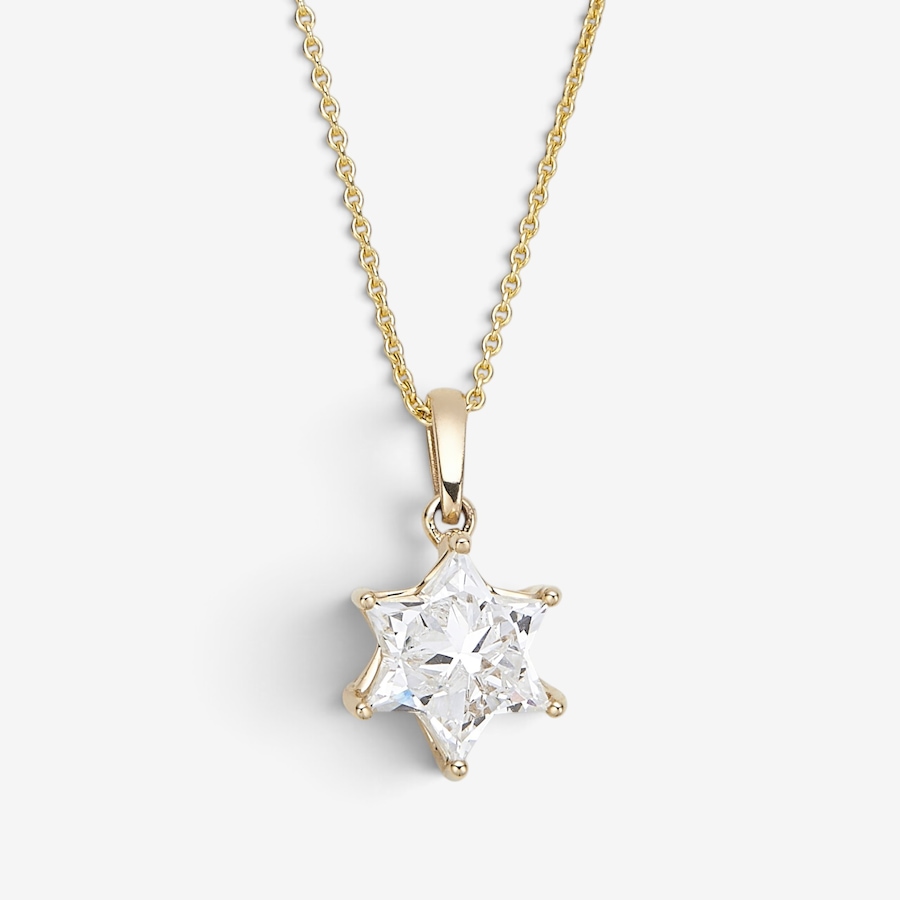 Image 130681.jpg, Product 130-681 / Price $3,399.99, EVERA Diamonds Fancy Cut 14K Yellow Gold 2.00ctw Star Shape Diamond Pendant with Chain from Evera Diamonds on TSC.ca's Jewellery department