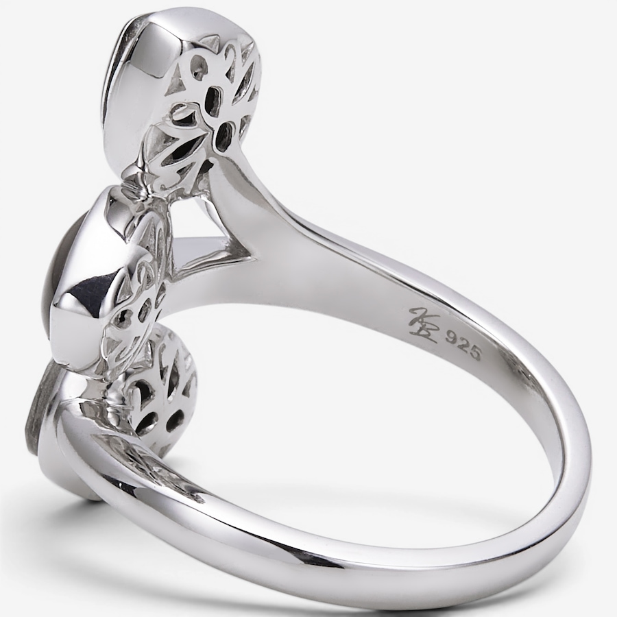 Image 130700_ALTMORE1.jpg, Product 130-700 / Price $699.99, Canadian Ammolite Gems Sterling Silver Round Ammolite Maple Leaf Scroll Thick Band Ring from Canadian Ammolite Gems on TSC.ca's Jewellery department