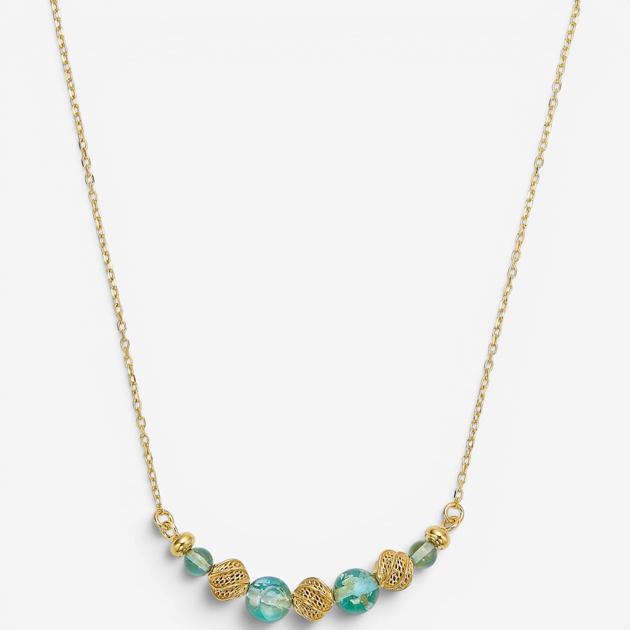 Image 130725_BLUGP.jpg, Product 130-725 / Price $99.99, Amber Extraordinaire Sterling Silver Amber Graduated Bead Necklace from Amber Extraordinaire on TSC.ca's Jewellery department