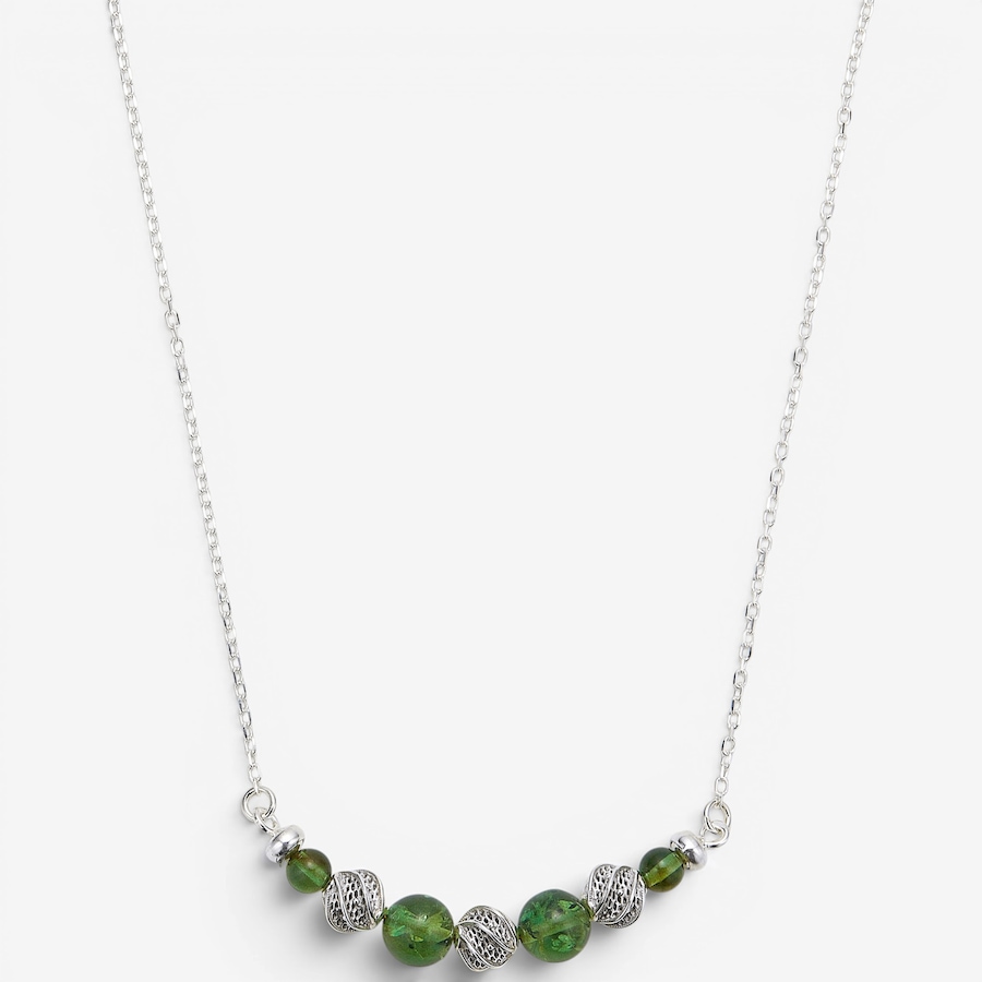 Image 130725_GRNSS.jpg, Product 130-725 / Price $99.99, Amber Extraordinaire Sterling Silver Amber Graduated Bead Necklace from Amber Extraordinaire on TSC.ca's Jewellery department