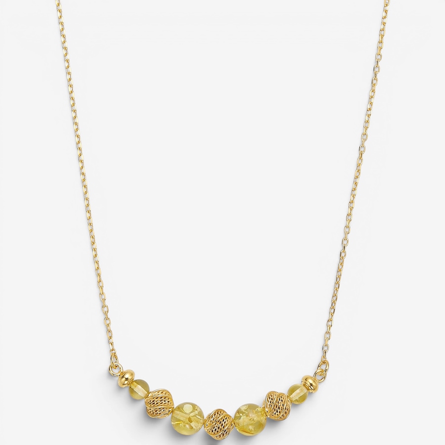 Image 130725_LEMGP.jpg, Product 130-725 / Price $99.99, Amber Extraordinaire Sterling Silver Amber Graduated Bead Necklace from Amber Extraordinaire on TSC.ca's Jewellery department