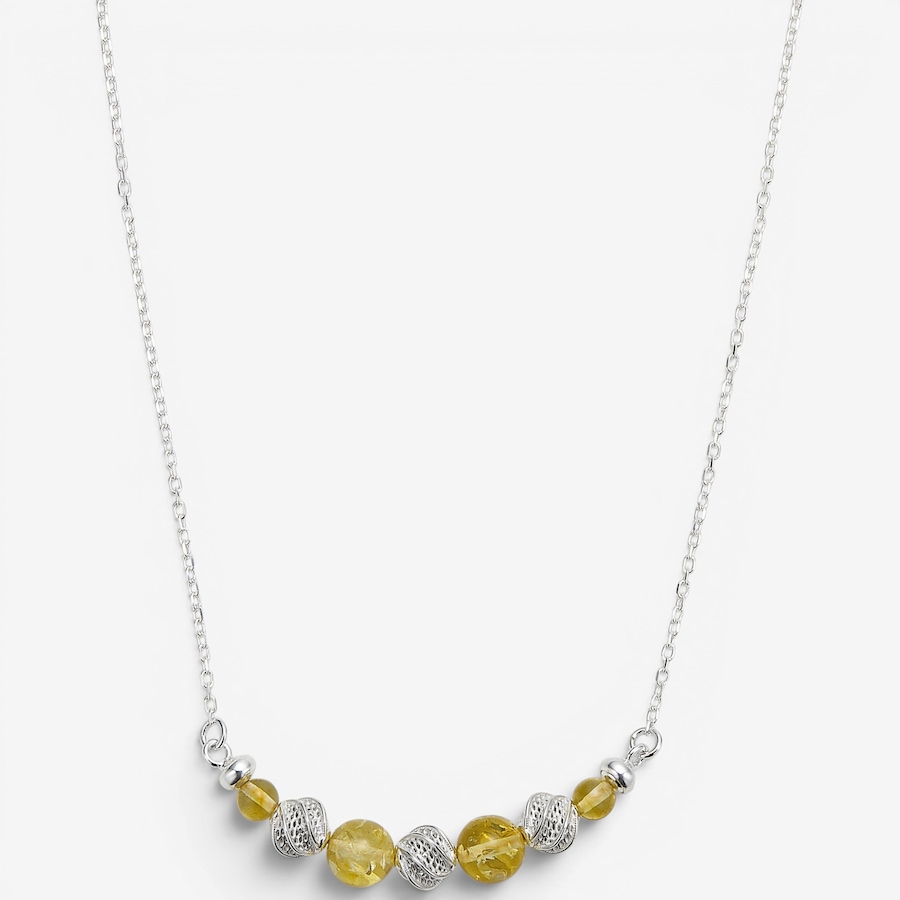 Image 130725_LEMSS.jpg, Product 130-725 / Price $99.99, Amber Extraordinaire Sterling Silver Amber Graduated Bead Necklace from Amber Extraordinaire on TSC.ca's Jewellery department