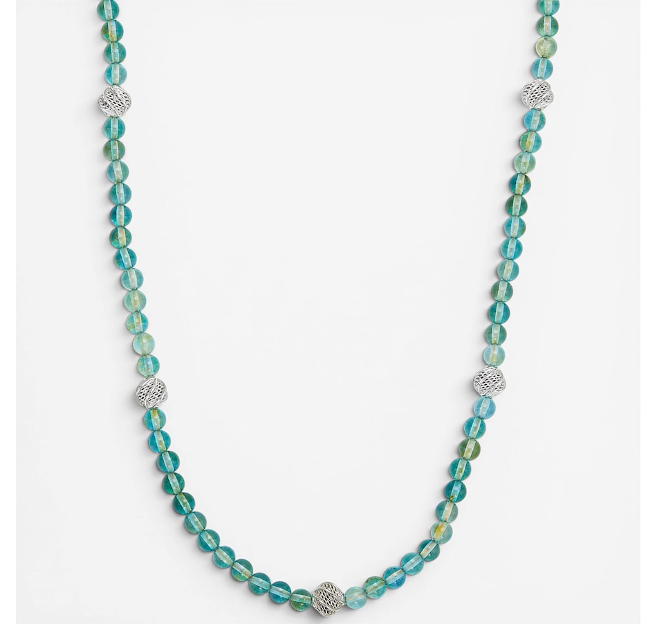 Image 130726_BLSL.jpg, Product 130-726 / Price $159.99, Amber Extraordinaire Sterling Silver Amber Beaded Necklace from Amber Extraordinaire on TSC.ca's Jewellery department