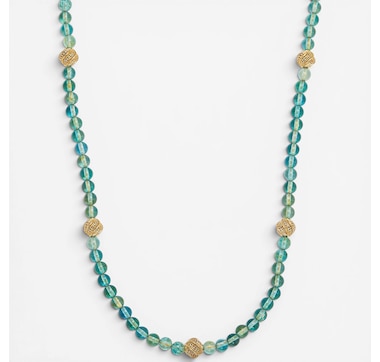Amber Extraordinaire Sterling Silver Amber Beaded Necklace