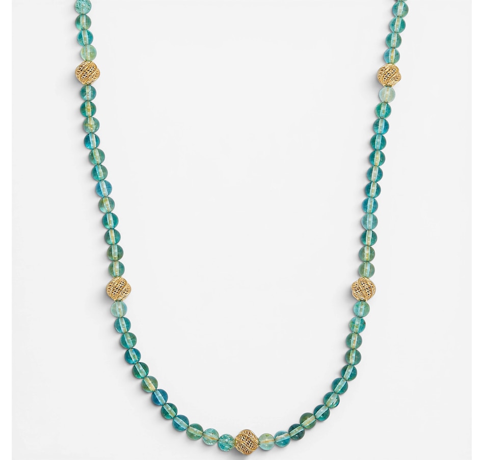 Image 130726_BLUGP.jpg, Product 130-726 / Price $159.99, Amber Extraordinaire Sterling Silver Amber Beaded Necklace from Amber Extraordinaire on TSC.ca's Jewellery department