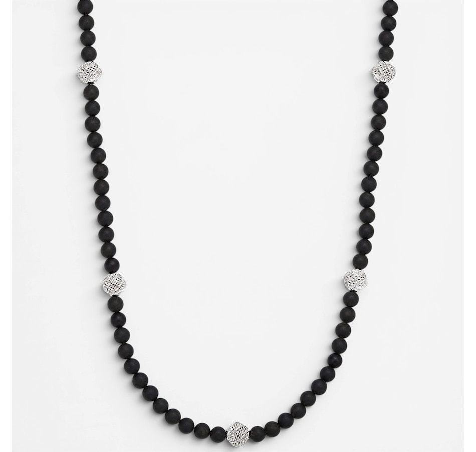 Image 130726_BSI.jpg, Product 130-726 / Price $159.99, Amber Extraordinaire Sterling Silver Amber Beaded Necklace from Amber Extraordinaire on TSC.ca's Jewellery department