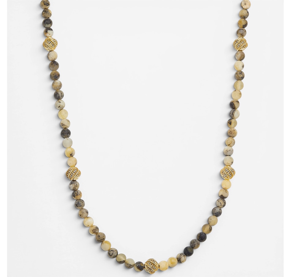 Image 130726_MARGP.jpg, Product 130-726 / Price $159.99, Amber Extraordinaire Sterling Silver Amber Beaded Necklace from Amber Extraordinaire on TSC.ca's Jewellery department