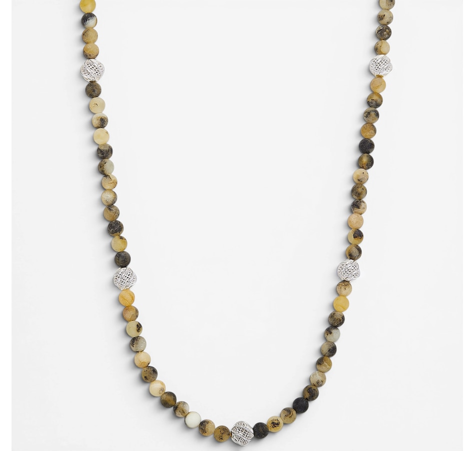 Image 130726_SIMBL.jpg, Product 130-726 / Price $159.99, Amber Extraordinaire Sterling Silver Amber Beaded Necklace from Amber Extraordinaire on TSC.ca's Jewellery department