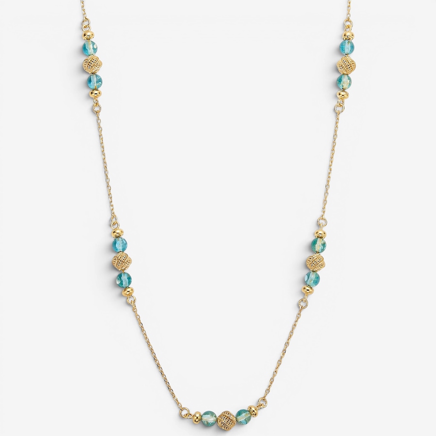 Image 130727_BLUGP.jpg, Product 130-727 / Price $269.99, Amber Extraordinaire Sterling Silver Amber Station Necklace from Amber Extraordinaire on TSC.ca's Jewellery department