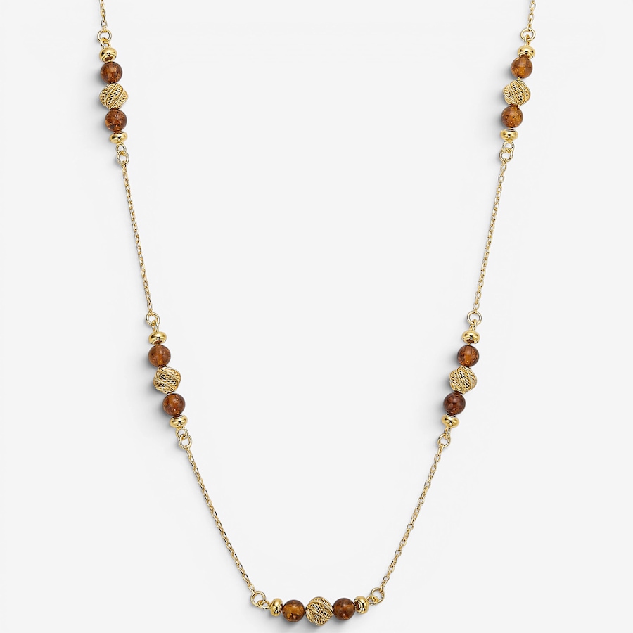 Image 130727_COGGP.jpg, Product 130-727 / Price $269.99, Amber Extraordinaire Sterling Silver Amber Station Necklace from Amber Extraordinaire on TSC.ca's Jewellery department