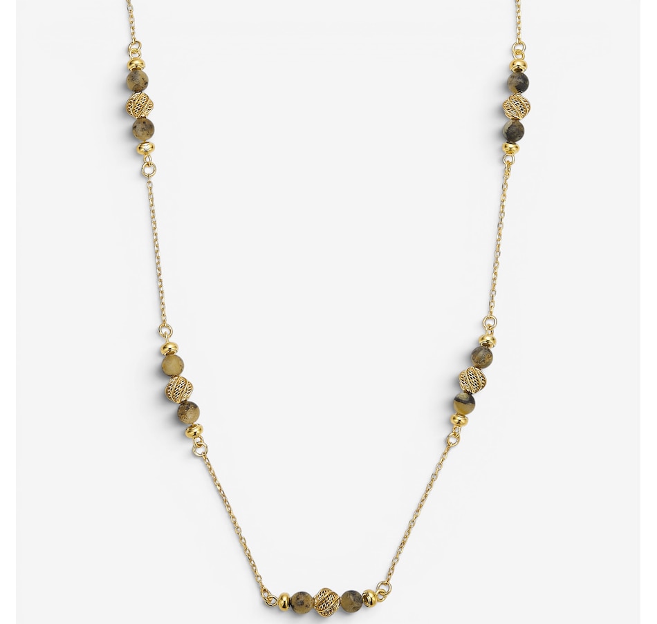 Image 130727_MARGP.jpg, Product 130-727 / Price $159.99, Amber Extraordinaire Sterling Silver Amber Station Necklace from Amber Extraordinaire on TSC.ca's Jewellery department