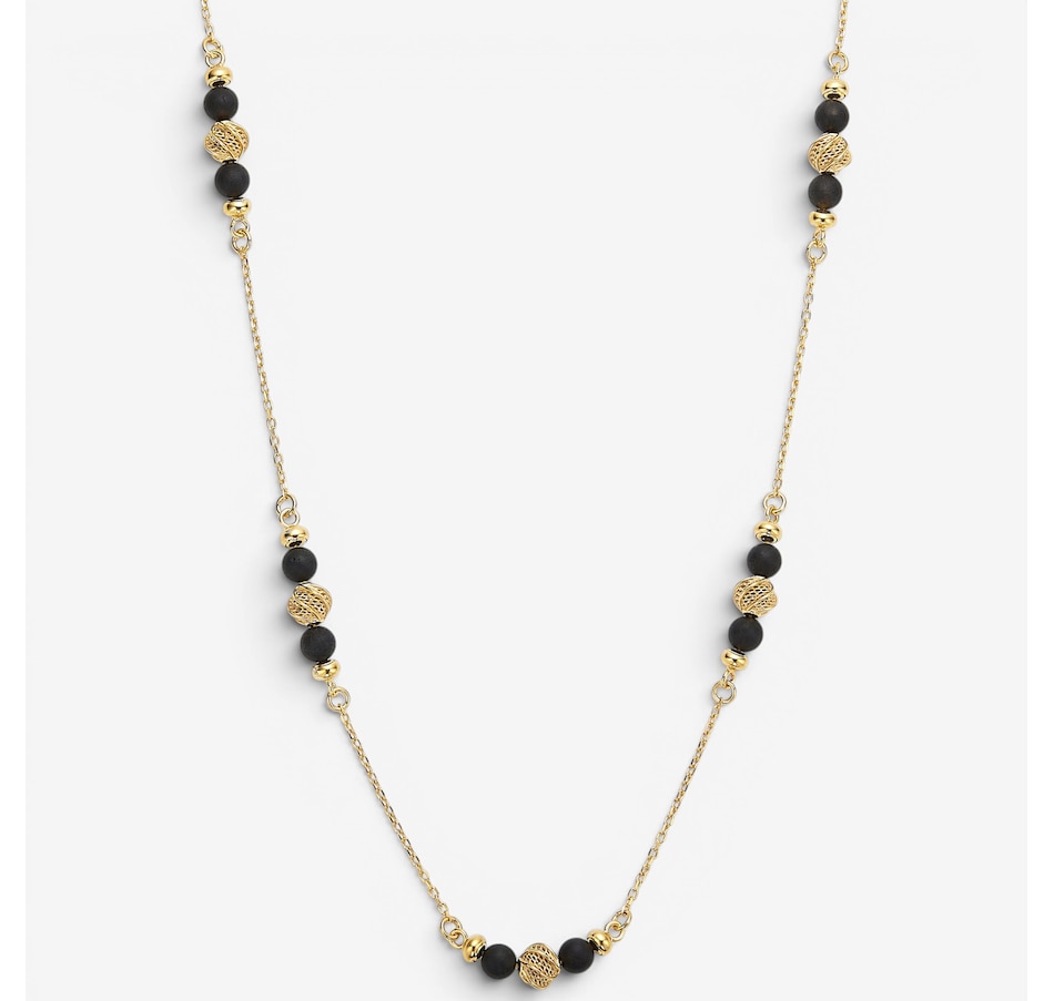 Image 130727_YGPBL.jpg, Product 130-727 / Price $159.99, Amber Extraordinaire Sterling Silver Amber Station Necklace from Amber Extraordinaire on TSC.ca's Jewellery department
