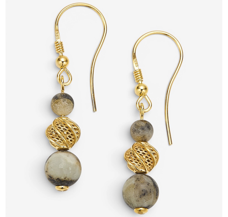 Image 130728_MARGP.jpg, Product 130-728 / Price $59.99, Amber Extraordinaire Sterling Silver Drop Shape Amber Earrings from Amber Extraordinaire on TSC.ca's Jewellery department