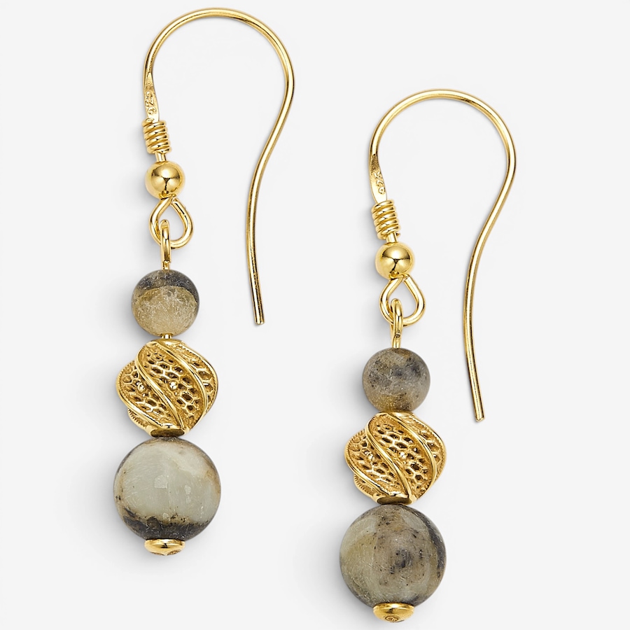 Image 130728_MARGP.jpg, Product 130-728 / Price $69.99, Amber Extraordinaire Sterling Silver Drop Shape Amber Earrings from Amber Extraordinaire on TSC.ca's Jewellery department