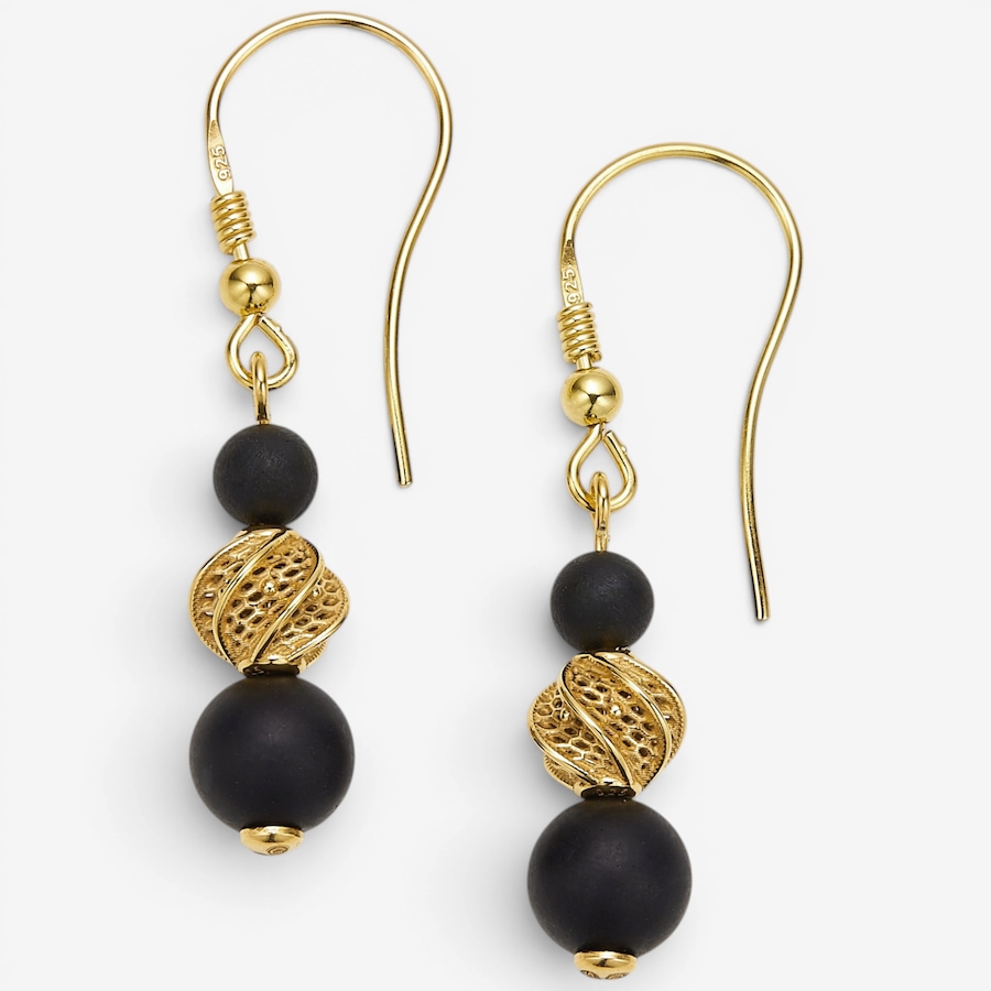 Image 130728_YGPBL.jpg, Product 130-728 / Price $69.99, Amber Extraordinaire Sterling Silver Drop Shape Amber Earrings from Amber Extraordinaire on TSC.ca's Jewellery department