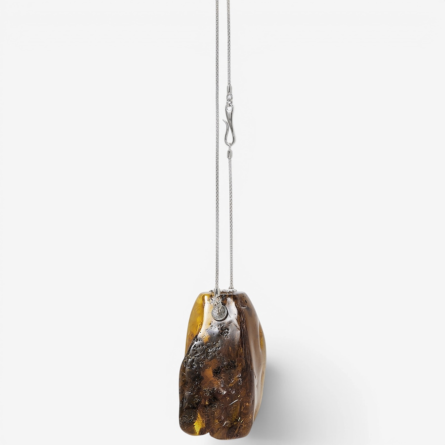 Image 130737_ALTMORE1.jpg, Product 130-737 / Price $899.99, Amber Extraordinaire Gallery Collection Raw Freeform Amber Sterling silver Pendant Necklace from Amber Extraordinaire on TSC.ca's Jewellery department