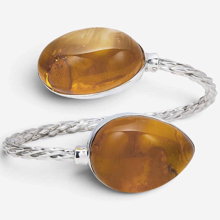 Image 130738.jpg, Product 130-738 / Price $759.99, Amber Extraordinaire Gallery Collection Sterling Silver Freeform Open Cuff from Amber Extraordinaire on TSC.ca's Jewellery department
