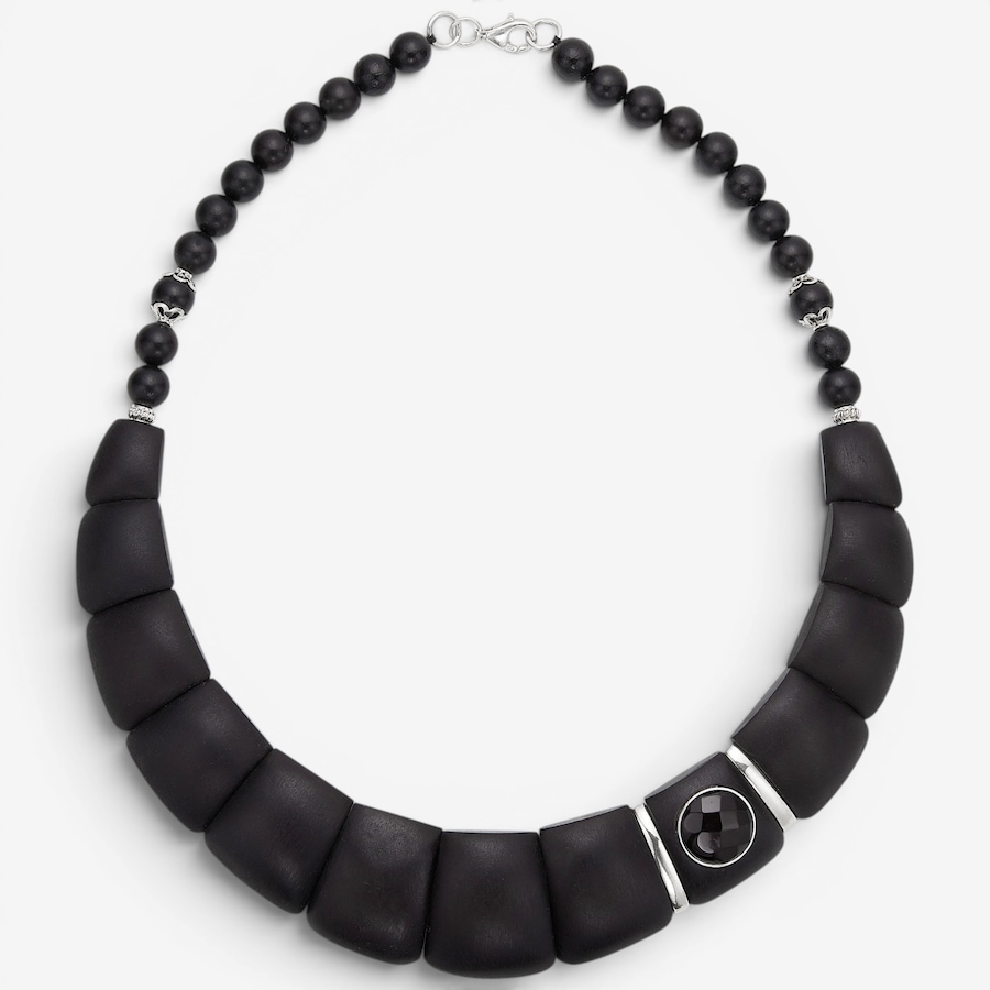 Image 130747.jpg, Product 130-747 / Price $1,189.99, Amber Extraordinaire Artisan Collection Black Amber Cleopatra Necklace from Amber Extraordinaire on TSC.ca's Jewellery department