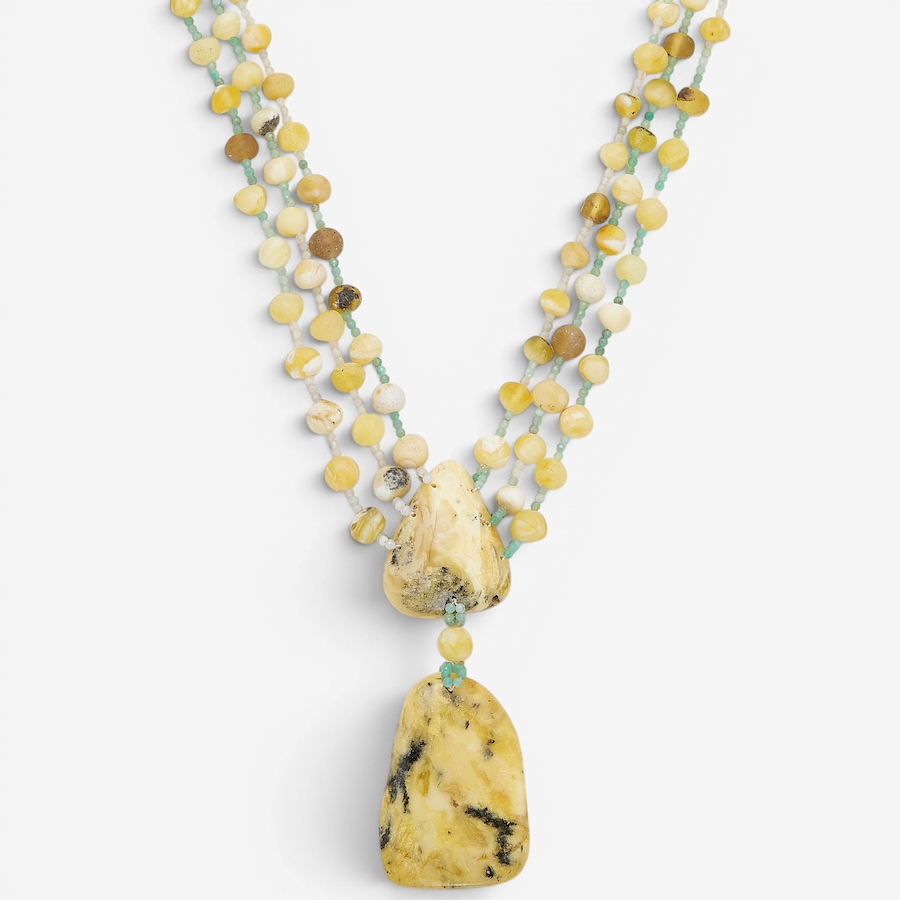 Image 130749.jpg, Product 130-749 / Price $729.99, Amber Extraordinaire Artisan Collection Butter Amber Necklace With Freeform Drop from Amber Extraordinaire on TSC.ca's Jewellery department