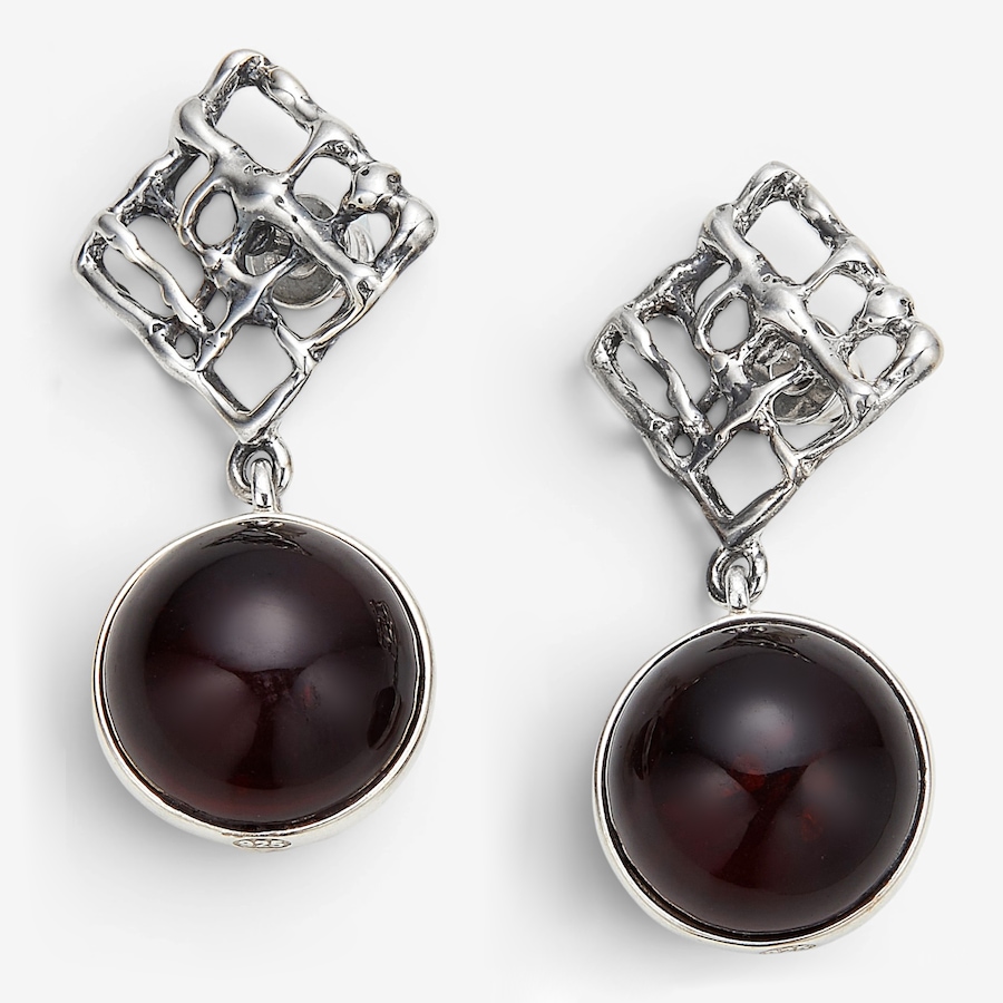 Image 130757_CHY.jpg, Product 130-757 / Price $109.99, Amber Extraordinaire Sterling Silver Yellow Gold Plate Amber Earrings from Amber Extraordinaire on TSC.ca's Jewellery department