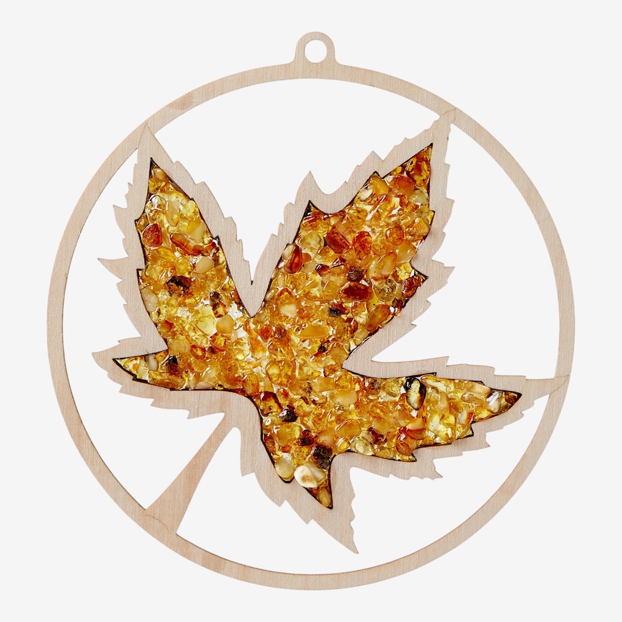 Image 130759_CANLF.jpg, Product 130-759 / Price $15.99, Amber Extraordinaire Artisan Collection Amber and Wood Suncatcher from Amber Extraordinaire on TSC.ca's Home & Garden department