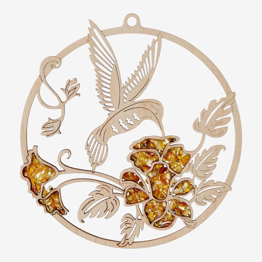 Image 130759_HUM.jpg, Product 130-759 / Price $15.99, Amber Extraordinaire Artisan Collection Amber and Wood Suncatcher from Amber Extraordinaire on TSC.ca's Home & Garden department