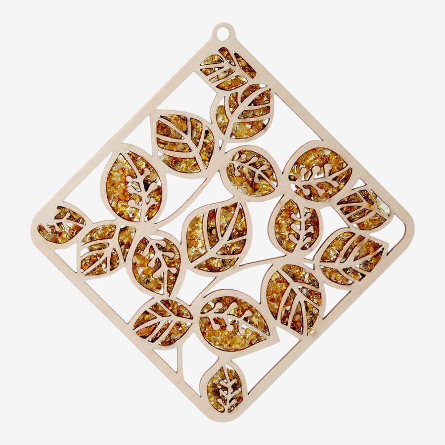 Image 130759_LEV.jpg, Product 130-759 / Price $15.99, Amber Extraordinaire Artisan Collection Amber and Wood Suncatcher from Amber Extraordinaire on TSC.ca's Home & Garden department