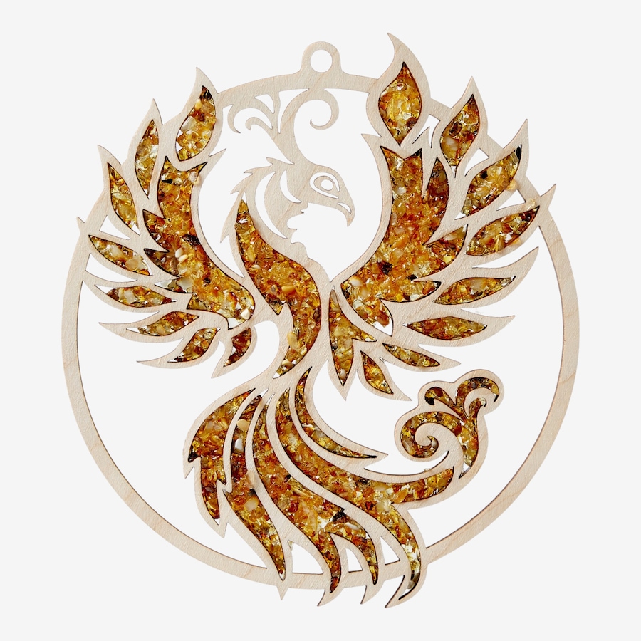 Image 130759_PHEIX.jpg, Product 130-759 / Price $15.99, Amber Extraordinaire Artisan Collection Amber and Wood Suncatcher from Amber Extraordinaire on TSC.ca's Home & Garden department