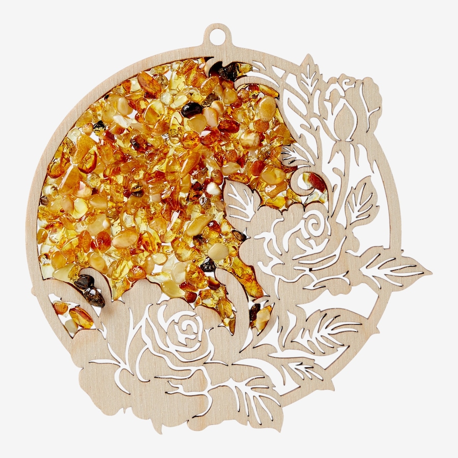 Image 130759_RSES.jpg, Product 130-759 / Price $15.99, Amber Extraordinaire Artisan Collection Amber and Wood Suncatcher from Amber Extraordinaire on TSC.ca's Home & Garden department