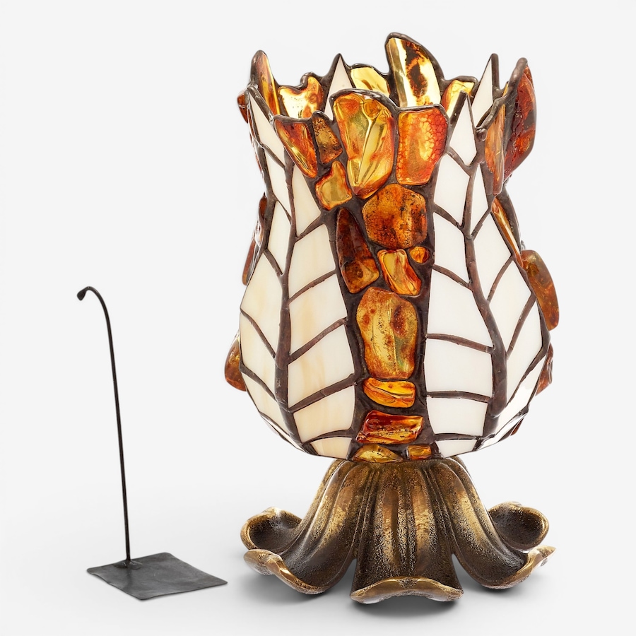 Image 130764_ALTMORE1.jpg, Product 130-764 / Price $589.99, Amber Extraordinaire Artisan Collection Baltic Amber Tea Light Holder with Brass Base from Amber Extraordinaire on TSC.ca's Home & Garden department