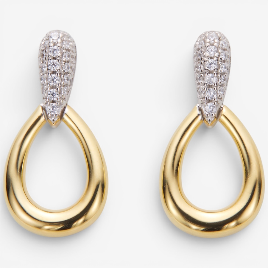 Image 130783.jpg, Product 130-783 / Price $119.99, Diamonelle Two Tone Pear Drop Stud Earrings from Diamonelle on TSC.ca's Jewellery department