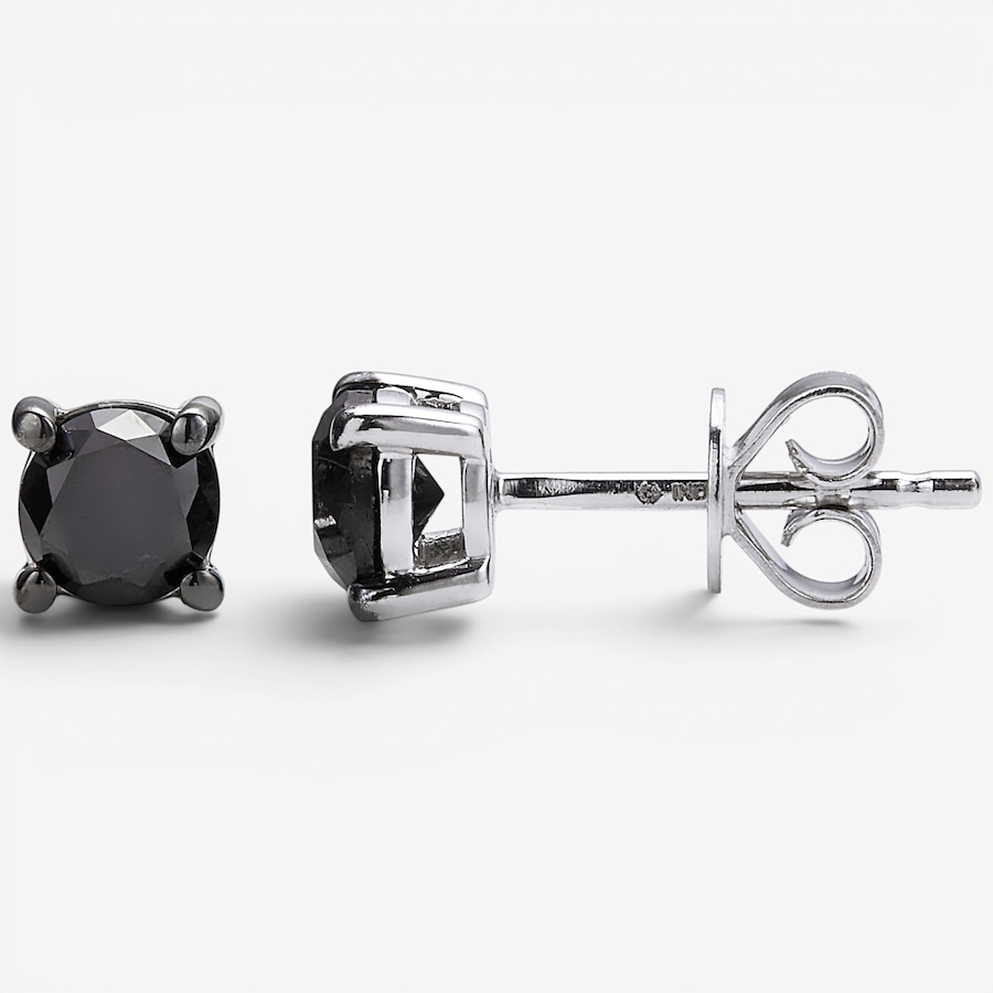 Image 130841_WGBLK.jpg, Product 130-841 / Price $579.99, 14K Gold 1.00 ctw Coloured Diamond Stud Earrings from Diamond Show on TSC.ca's Jewellery department