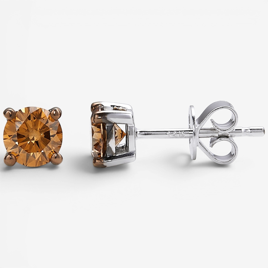 Image 130841_WGCHM.jpg, Product 130-841 / Price $579.99, 14K Gold 1.00 ctw Coloured Diamond Stud Earrings from Diamond Show on TSC.ca's Jewellery department