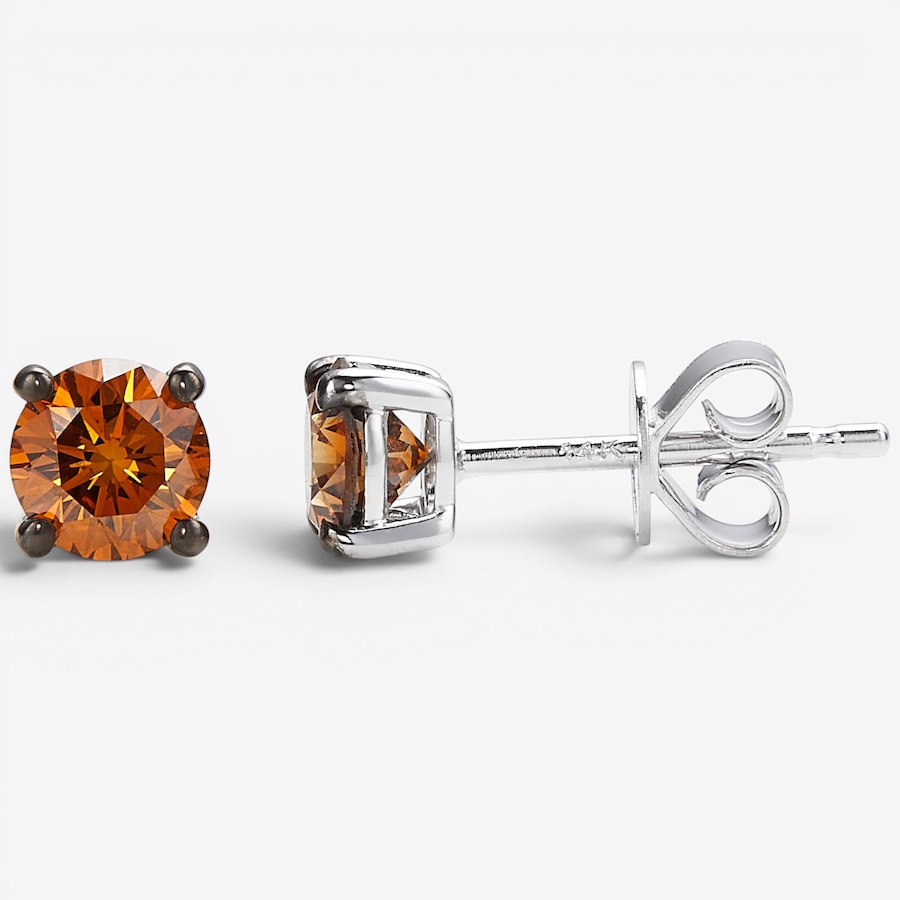 Image 130841_WGRED.jpg, Product 130-841 / Price $579.99, 14K Gold 1.00 ctw Coloured Diamond Stud Earrings from Diamond Show on TSC.ca's Jewellery department