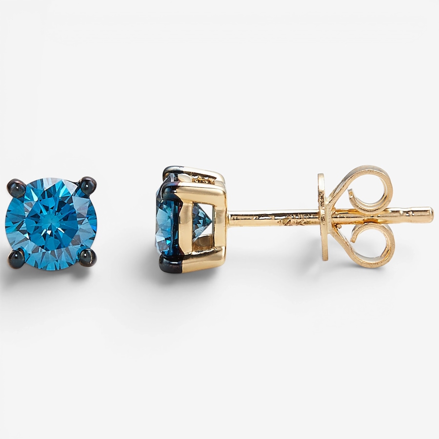 Image 130841_YGLBD.jpg, Product 130-841 / Price $579.99, 14K Gold 1.00 ctw Coloured Diamond Stud Earrings from Diamond Show on TSC.ca's Jewellery department