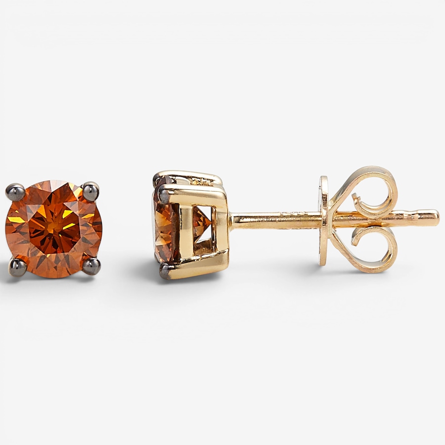 Image 130841_YGRED.jpg, Product 130-841 / Price $579.99, 14K Gold 1.00 ctw Coloured Diamond Stud Earrings from Diamond Show on TSC.ca's Jewellery department