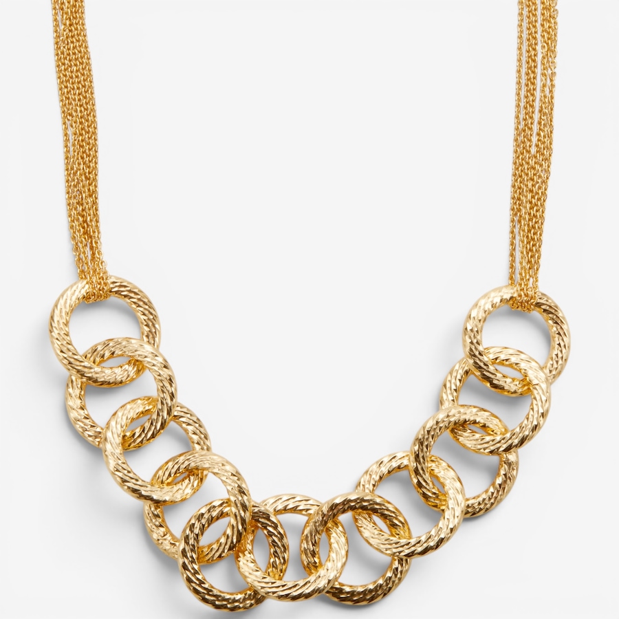 Image 130869.jpg, Product 130-869 / Price $569.99, Cristiana Jewels Sterling Silver Yellow Gold Plate Charm Necklace from Cristiana Jewels on TSC.ca's Jewellery department