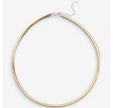 Cristiana Jewels Sterling Silver Reversible Omega Chain Necklace