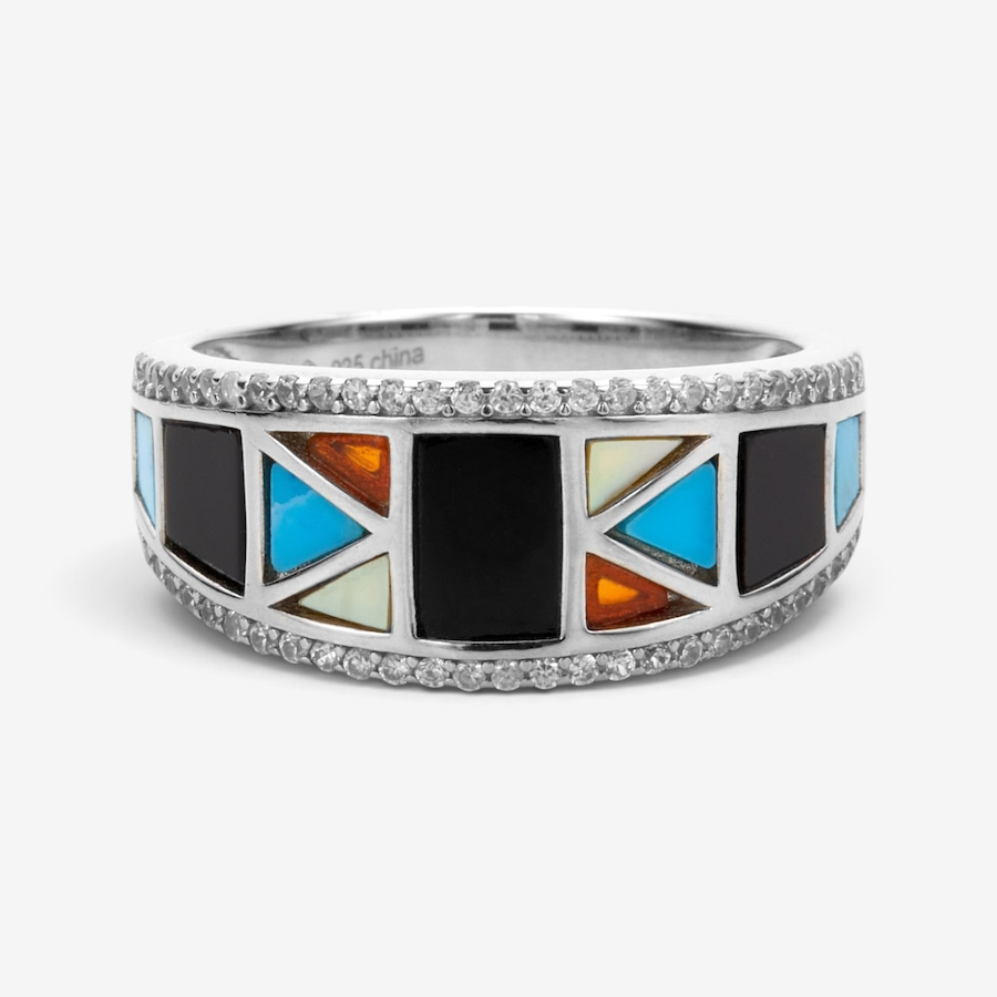 Image 130909.jpg, Product 130-909 / Price $99.99, Sterling Silver Multi Gemstone Ring from Gem Reflections on TSC.ca's Jewellery department