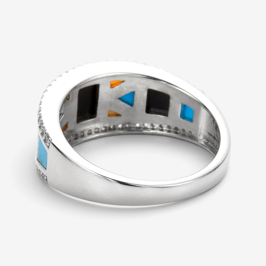 Image 130909_ALTMORE1.jpg, Product 130-909 / Price $99.99, Sterling Silver Multi Gemstone Ring from Gem Reflections on TSC.ca's Jewellery department