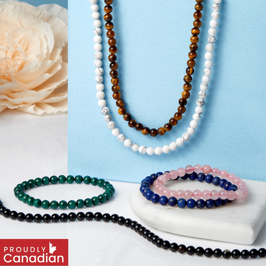 Image 130917_ALTMORE100.jpg, Product 130-917 / Price $129.99, Himalayan Gems Sterling Silver Gemstone Bead Necklace from Himalayan Gems on TSC.ca's Jewellery department
