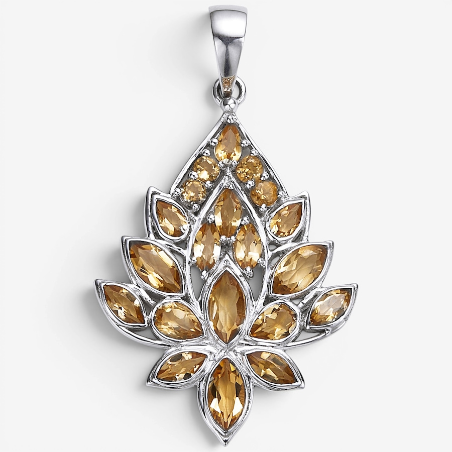 Image 130922_CIT.jpg, Product 130-922 / Price $89.99, Himalayan Gems Sterling Silver Gemstone Lotus Pendant from Himalayan Gems on TSC.ca's Jewellery department