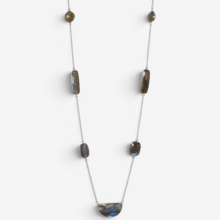Image 130924_LAE.jpg, Product 130-924 / Price $199.99, Himalayan Gems Sterling Silver Bold Gemstone Necklace from Himalayan Gems on TSC.ca's Jewellery department