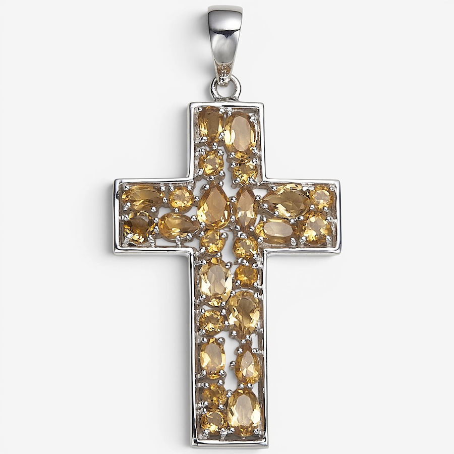 Image 130929_CIT.jpg, Product 130-929 / Price $289.99,  Himalayan Gems Sterling Silver Gemstone Cross Pendant from Himalayan Gems on TSC.ca's Jewellery department